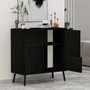 Hanah Home Darien - Black Wood